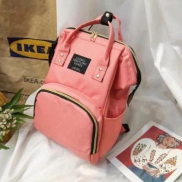 Imagem de Mochila Maternidade Bolsa Mamãe Bebê Multifunção cores:salmao - oem