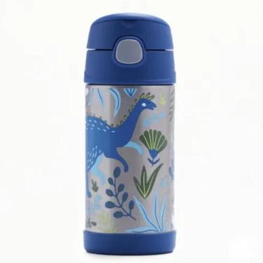 Imagem de Garrafa Térmica Thermos Infantil Inox 355ml Canudo Com Alça