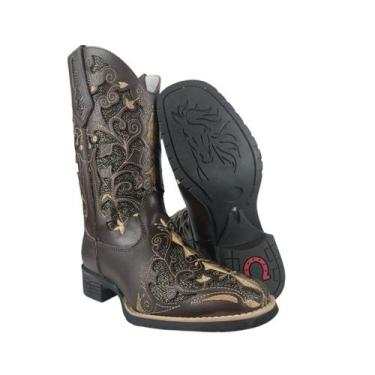 Imagem de Bota Texana Feminina Big Bull Boots Café  Ref. B196-900, 38