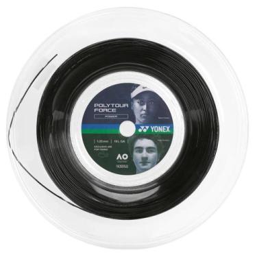 Imagem de Corda Yonex Poly Tour Force 16L 1.25mm Preta - Rolo com 200 Metros
