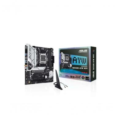 Imagem de Placa Mae Micro ATX B650M-AYW WIFI DDR5 AM5 Ryzen 7000 8000 9000 M2 Pcie 5.0 RGB Asus