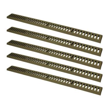 Imagem de Kit 5 Ralo Grelha Linear 3288X5GDA para Drenagem de Aguas Pluviais Ate 500kg Fendi GDA Industria e Distribuidora