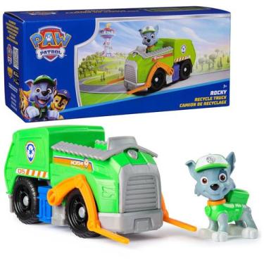 Imagem de Boneco Rocky Com Caminhão De Lixo Patrulha Canina Original Paw Patrol 