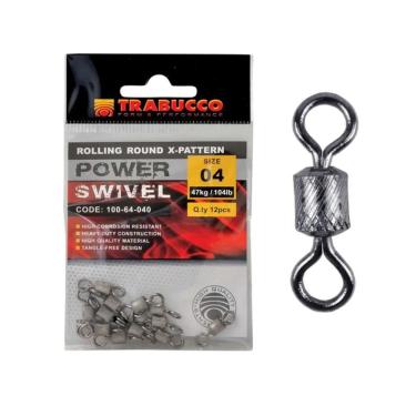 Imagem de Girador MX Trabucco X-Pattern Nº24 12 Peças 4kg 9lb Aço Inoxidável