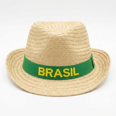 Imagem de 6UN Chapéu Cowboy Palha Brasil Bege Aba Larga Praia Country