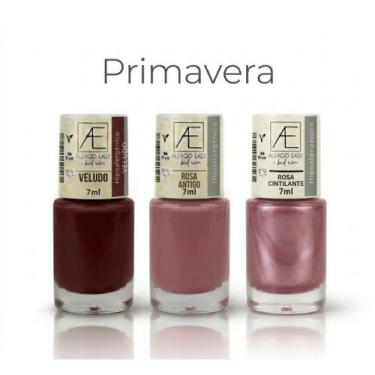 Imagem de kit 3 esmalte Hipoalergenico alergo Easy, Primavera