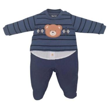 Imagem de Macacão Tricô Malha Bebê Menino Antony Inverno Upi Uli -, P