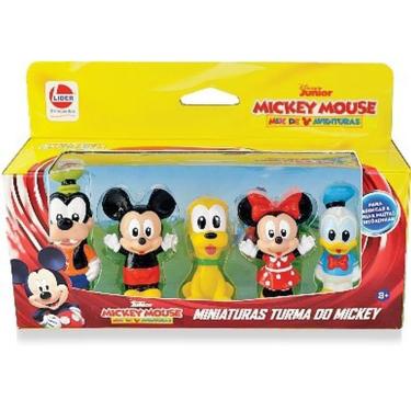 Imagem de Dedoches Turma do Mickey com 5 Personagens de Vinil Atóxico Líder Brinquedos