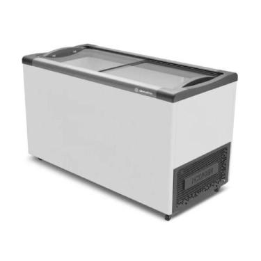 Imagem de Freezer Horizontal Metalfrio 388 Litros Tampa De Vidro Supra Branco NF