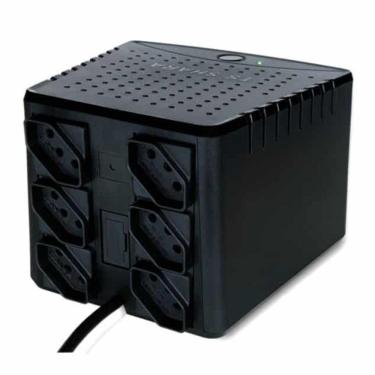 Imagem de Estabilizador 9007 Powerest Home 1000VA Microprocessado com 6 Tomadas Bivolt TS Shara