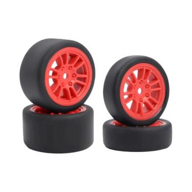 Imagem de Rodas De Corrida On-Road 1/24 1/28 Com Pneus Pré-Montados E Pinos Para