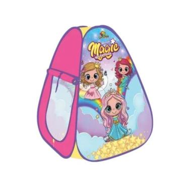 Imagem de Barraca Infantil para Menina Princesas Mundo Magico Fantasia Dobrável 