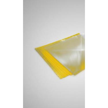 Imagem de Capas A4 Transp. Line + Couro Amarelo 100 Unidades - Congratulations S