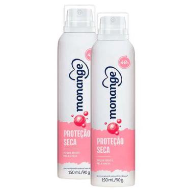 Imagem de Kit 2 Desodorante Monange Proteção Seca Aerosol Antitranspirante 48h 1