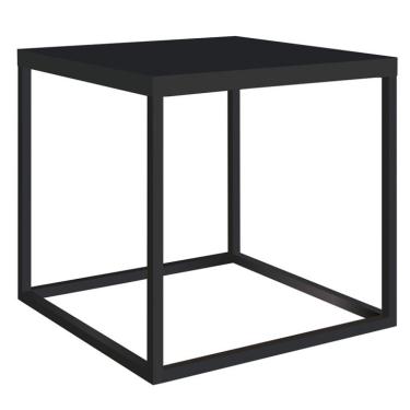 Imagem de Mesa de Centro Quadrada Cube Preta 38 cm