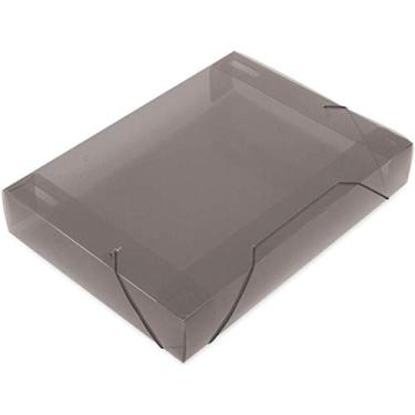 Imagem de Polibras Soft Pasta Aba com Elástico, Cinza (Fumê), 245 x 55 x 335 mm, 10 Unidades