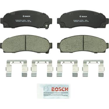 Imagem de BOSCH BC913 QuietCast Conjunto de pastilhas de freio a disco de cerâmica premium - Compatível com Chevrolet Equinox; Pontiac Torrent; Saturn Vue; FRENTE