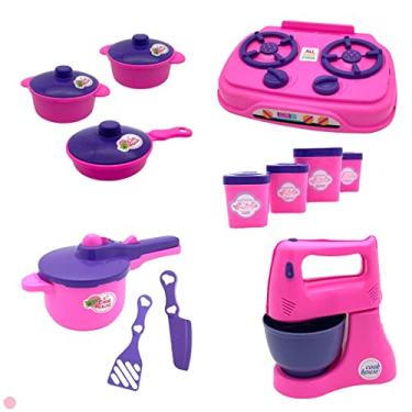 Imagem de Box Brinquedo infantil de Cozinha Rosa de brincar nº 05