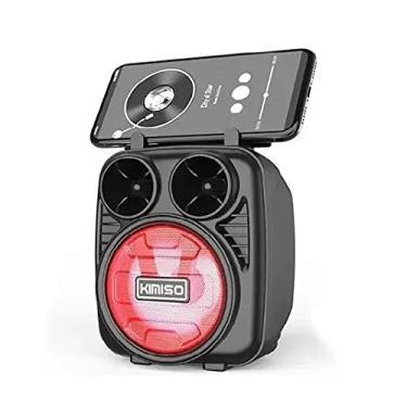 Imagem de Caixa De Som Portátil Wireless Bluetooth Kimiso 1180 1186 5w TF/USB/FM/BT Cor:Vermelho