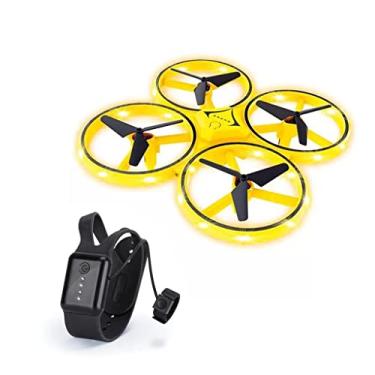 Imagem de Brinquedo Drone Quadricoptero Hand Sensor + Controle De Movimento Com a Mão 3D Flip e 360° Rolling Polibrinq - DN10001