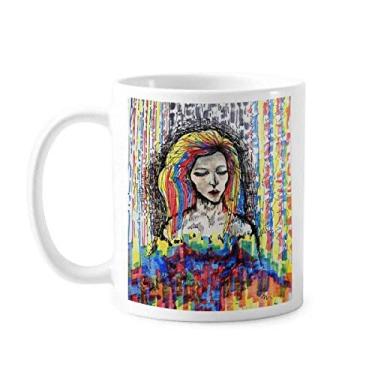 Imagem de Caneca de cerâmica Fade Away Abstract Art Característica Cerâmica Café Porcelana Utensílios de Mesa