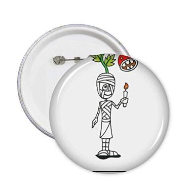 Imagem de Broche de Hórus para Mutação do Dia das Bruxas Egito Múmia Emblema de Decoração 5 peças