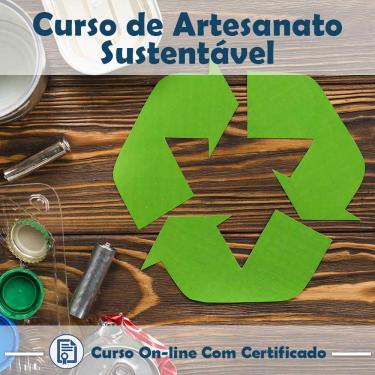 Imagem de Curso online em videoaula de como fazer Artesanato Sustentável com Certificado + 2 brindes