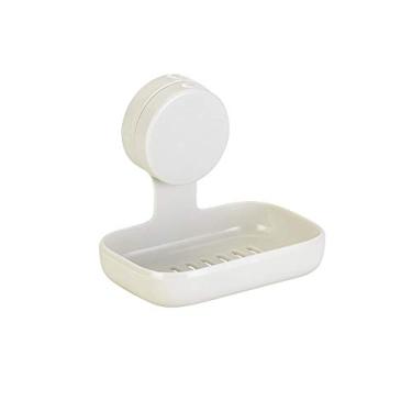 Imagem de Saboneteira C/Ventosas Arthi Off White - Linha Fixa Arthi, C. 10,2 x L. 12,5 x A. 11,2 cm