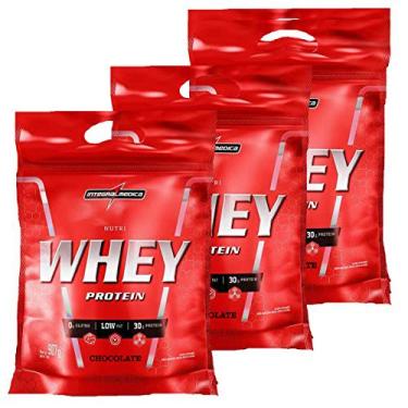 Imagem de 3x Nutri Whey 907g Refil Chocolate Integralmedica