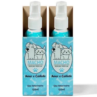 Imagem de Kit 2 Perfumes Cheirinho PET Amor e Cuidado - Cães e Gatos Machos - Desperte a Elegância em Seu Pet