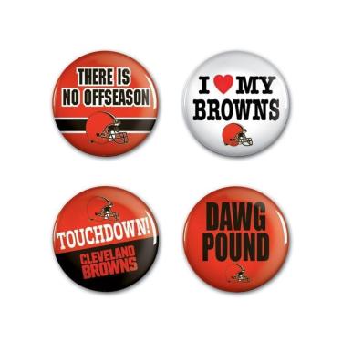 Imagem de 4 Bottons Pins Cleveland Browns Nfl