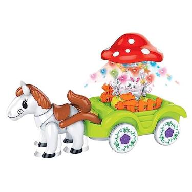 Imagem de Brinquedo Bate E Volta Musical Carruagem, DM Toys