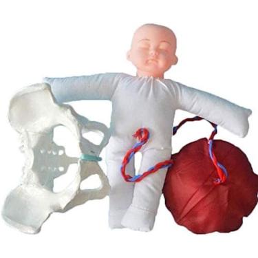 Imagem de Simulação Do Nascimento Do Corpo Humano Com Pélvis Feminina E Bebê, Treinamento De Obstetrícia Para Mulheres Que Dão À Luz Modelo Modelo Com Fetos/cordão,Constructive23