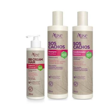 Imagem de Apse Cachos Shampoo E Condicionador + Bb Cream - Apse Cosmetics