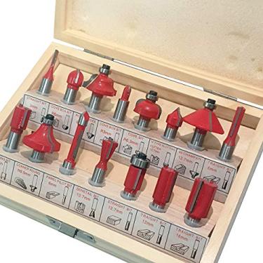 Imagem de Jogo de Fresas para Tupia 8mm com 15 Peças para Madeira ST