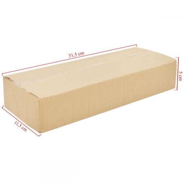 Imagem de Caixa Retangular De Papelão Para Correio 50 Un Embalagens 31.5cm x 11.5cm x 8cm