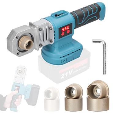 Imagem de Dispositivo de fusão de tubos de água de energia de lítio Máquina de solda PPR doméstica com cabeças de substituição de 20 mm 25 mm 30 mm Compatível com bateria Makita