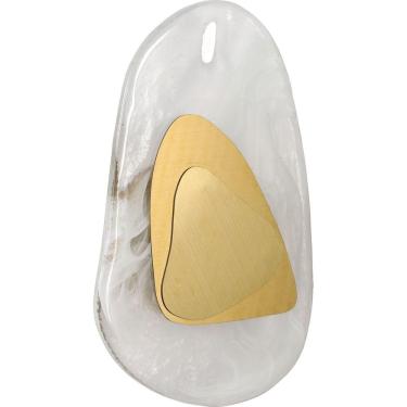 Imagem de Arandela Stone Ø20x30cm Dourado E Vidro Translucido