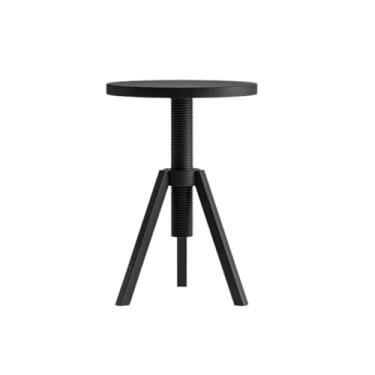 Imagem de Mesa Lateral Piano 46cm x 26cm Plástico Sala Ambiente Elegante Sofisticada Decoração Escritório Casa (Preto)