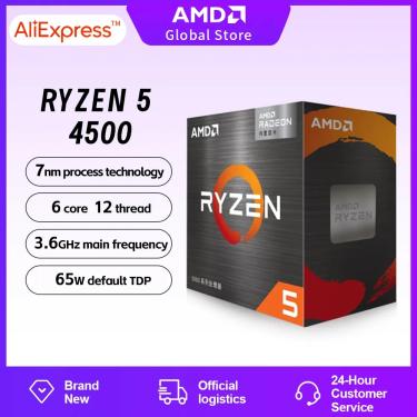 Processador AMD Ryzen 5 4500 36GHz Cache 11MB