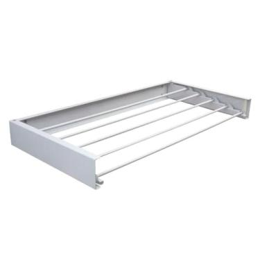 Imagem de Varal Parede Retrátil Dobrável Branco 70cm Original