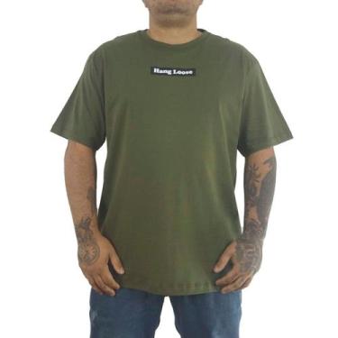 Imagem de Camiseta Hang Loose Silk Lettering Tamanho Grande - Masculino Verde Es
