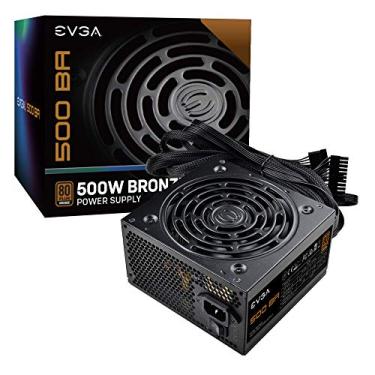 Imagem de EVGA 500 BA, 80+ BRONZE 500W, 3 anos de garantia, fonte de alimentação 100-BA-0500-K1