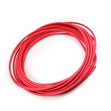 Imagem de Bettomshin 1 peça PE tubo termorretrátil conduíte 0,5 cm diâmetro 6 m comprimento tubo isolado tubo envoltório relação 2: 1 manga de cabo elétrico para proteção de isolamento de longa duração vermelho