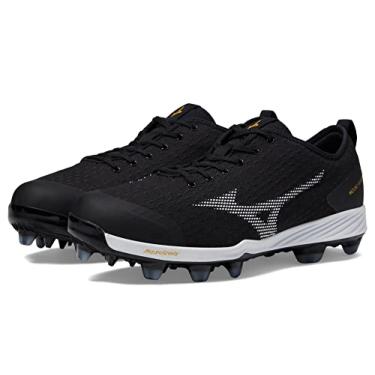 Imagem de Mizuno Tênis de beisebol masculino Dominant 4 TPU, Preto/branco, 38