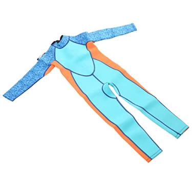Imagem de Roupa de Mergulho Infantil, Roupa de Mergulho Infantil de Manga Comprida, Neoprene Quente, Proteção Solar de Movimento Livre, Mergulho Com Snorkel para Meninas (Tamanho 12)