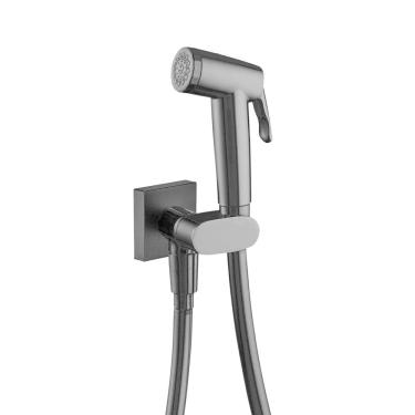 Imagem de Ducha Higiênica Lorenzetti Loft Square 1984 B83 Com Registro Preta