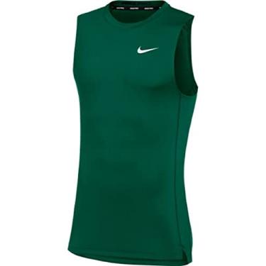 Imagem de Nike Camiseta masculina profissional sem manga justa, Verde, M