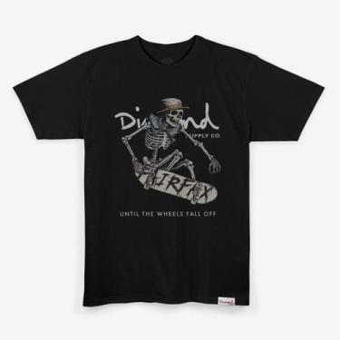 Imagem de Camiseta Diamond Supply Skull Tail Grab - Black - Diamond Supply Co.