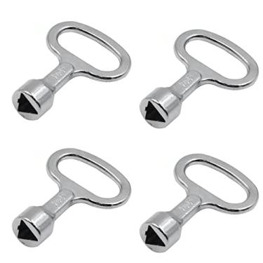 Imagem de It Works Great 4 peças chave de armário elétrico furo de 10 mm liga de zinco medidor de água caixa chave de segurança 50 x 35 mm, para caixa de ferramentas, caixa de correio multiuso, armário de